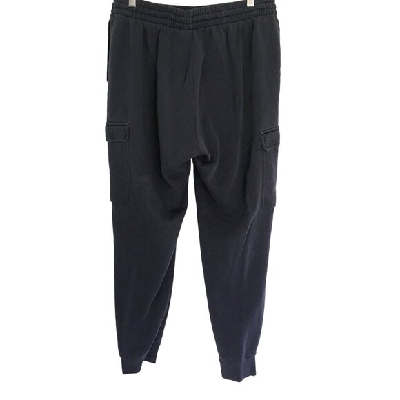 ADIDAS- MENS NAVY ELASIC WAIST TAPPER CUFF LEG SIDE POCKETS SWEATPANT SIZE LARGE - Picture 3 of 6